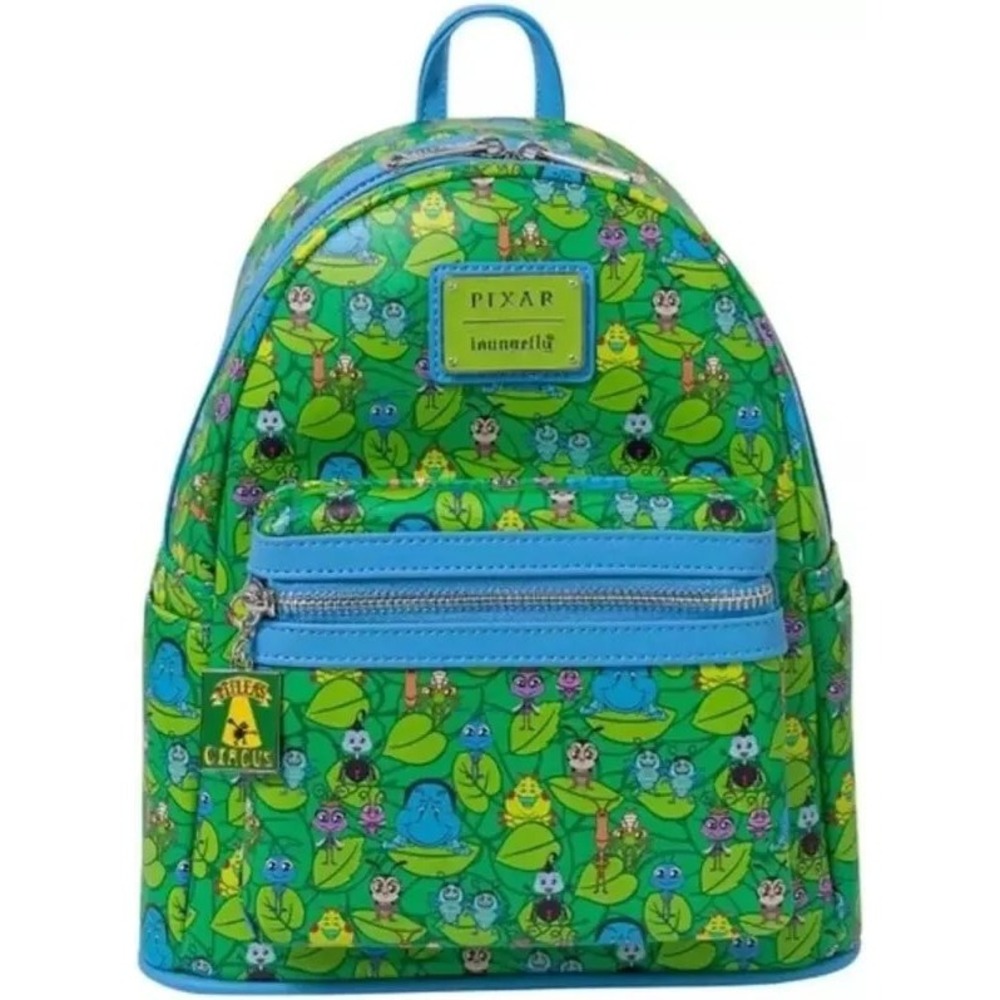 Loungefly Disney Pixar‎ A Bugs Life Mini Green Backpack NWT